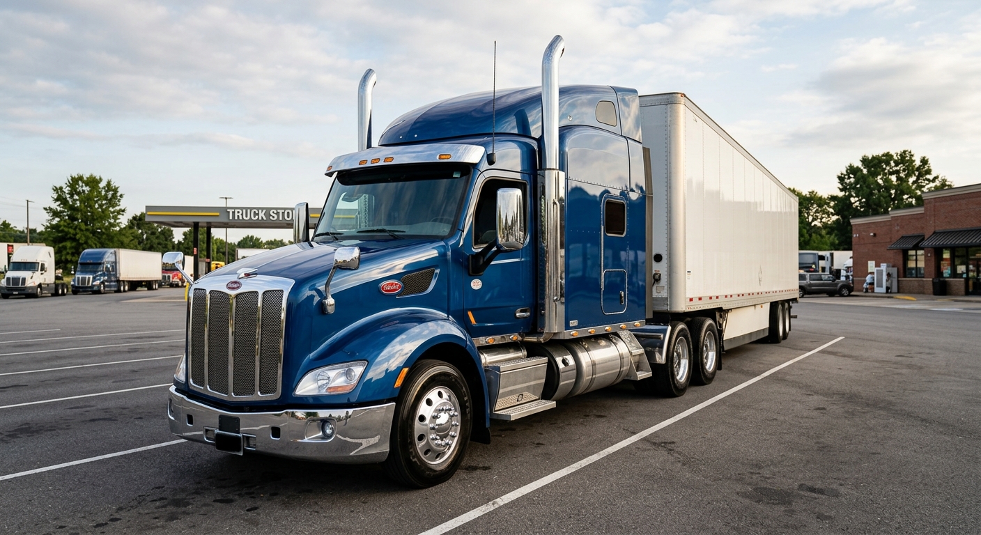 Sleeper Cab semi truck